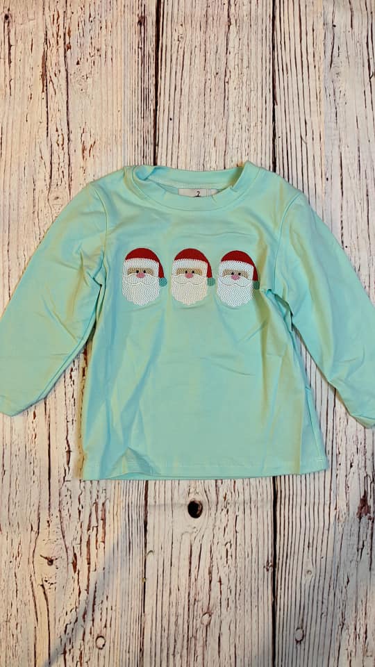 RTS Santa Trio Blue Shirt