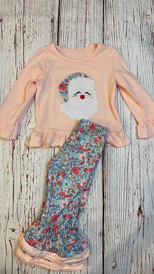 RTS Santa Pink Floral 2pc