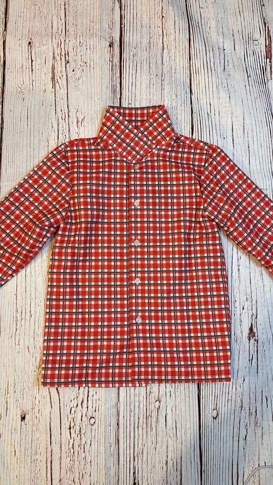 RTS Christmas Plaid Buttonup