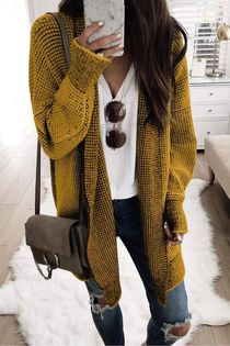 RTS Mustard Long Cardi