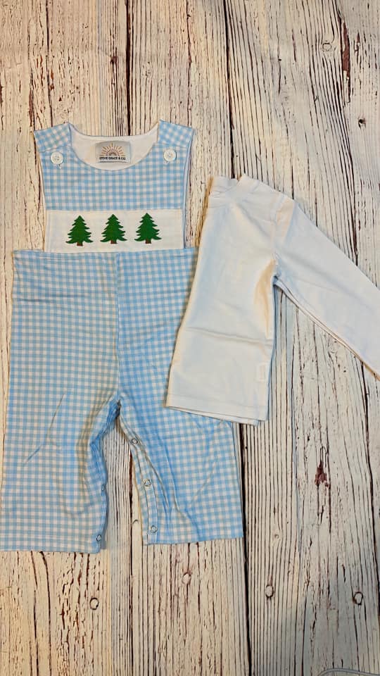 RTS Christmas Tree Blue 2pc Overall