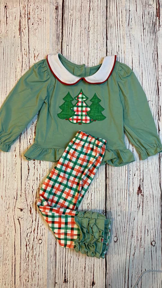 RTS Tree Trio Plaid Pant 2pc