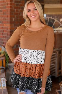 RTS Polka Dot Neutral Top