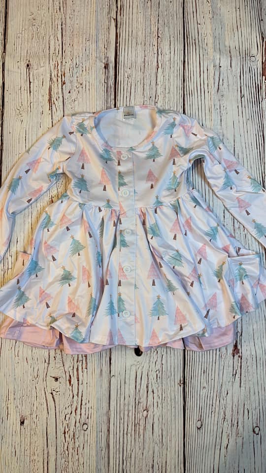 RTS Tree Pastel Double Twirl Dress