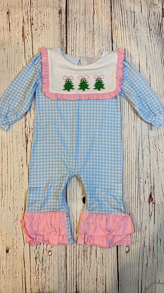 RTS Christmas Tree Blue Pink Girl 1pc