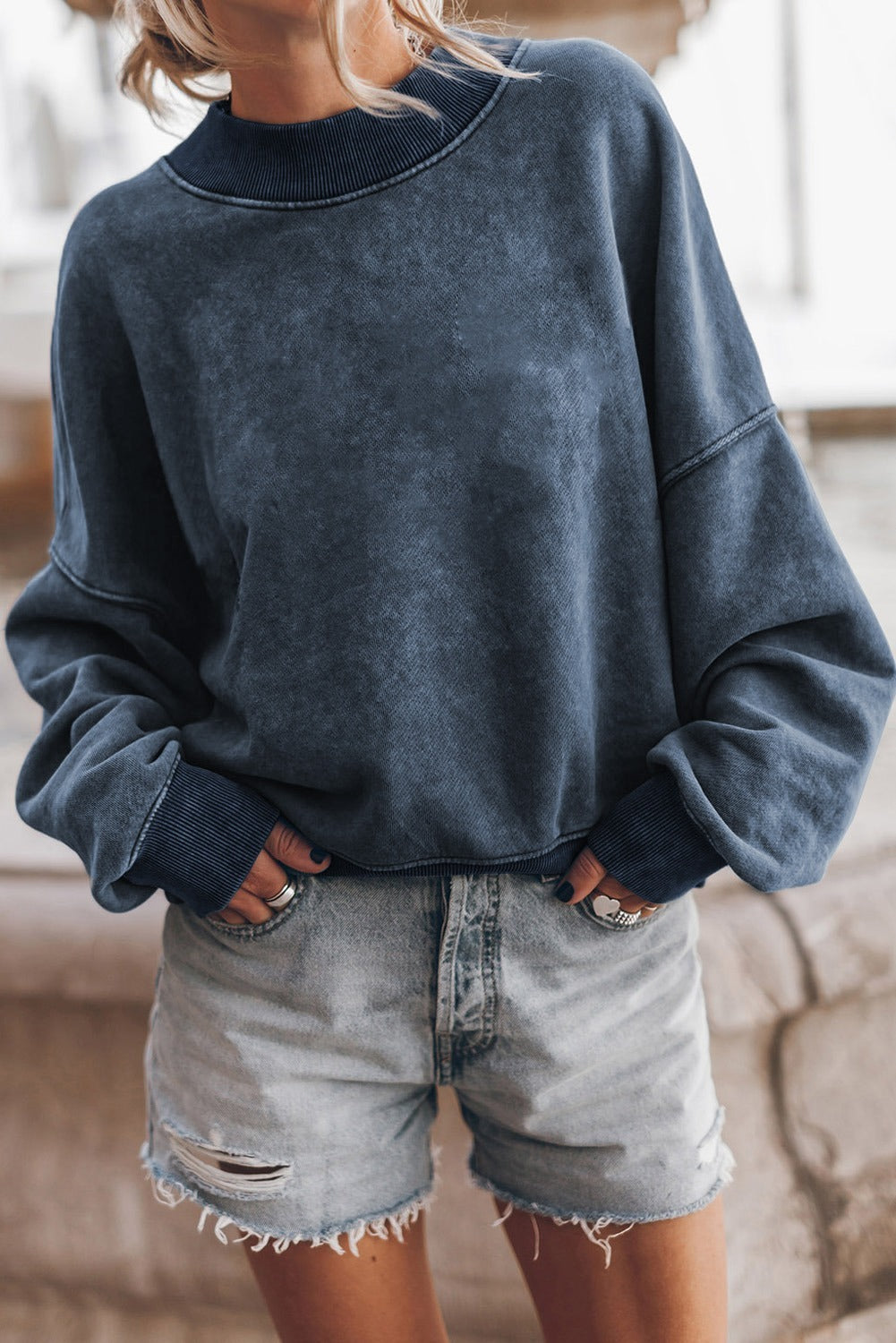RTS Crew Neck Blue Pullover
